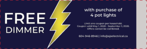 AJ's Electrical Free Dimmer Coupon