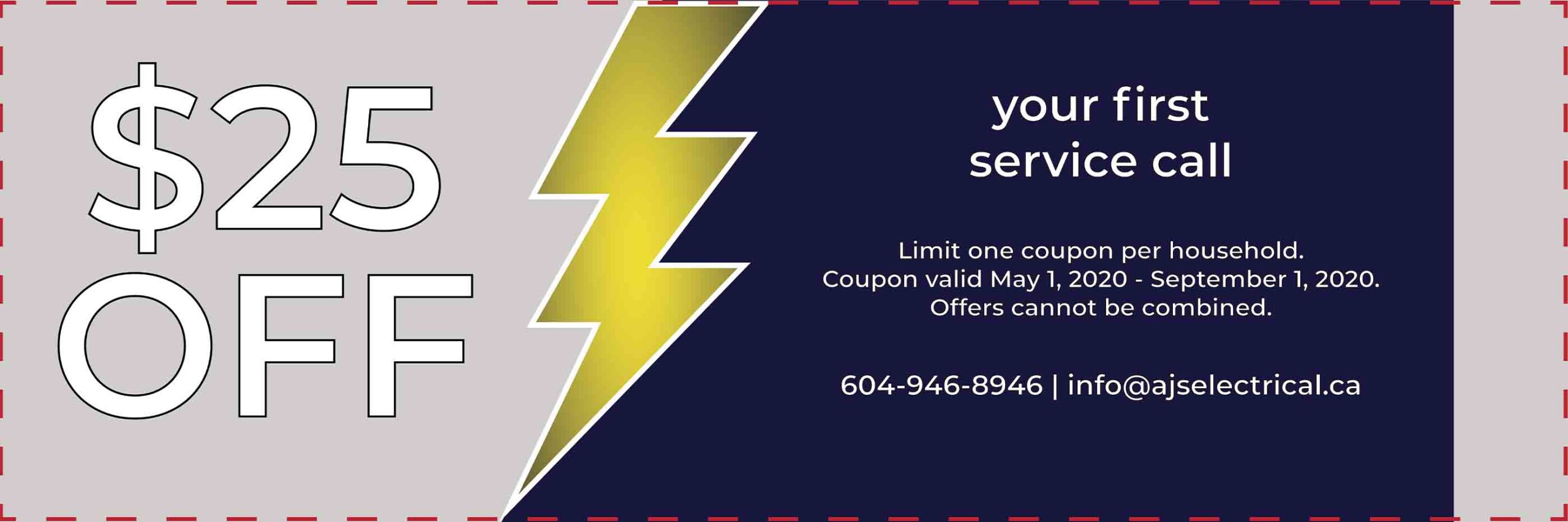 $25 off - AJs Electrical