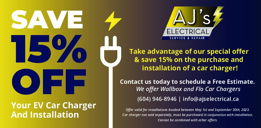 Save 15% off EV Charger